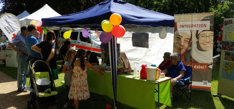 Infostand beim Ellerauer Frühschoppen